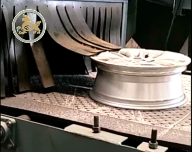 Rubber belt shot blasting machine,